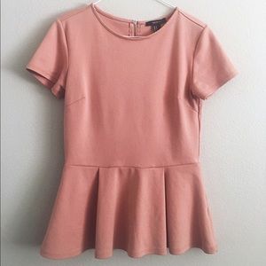 Forever 21 Pink Peplum Top